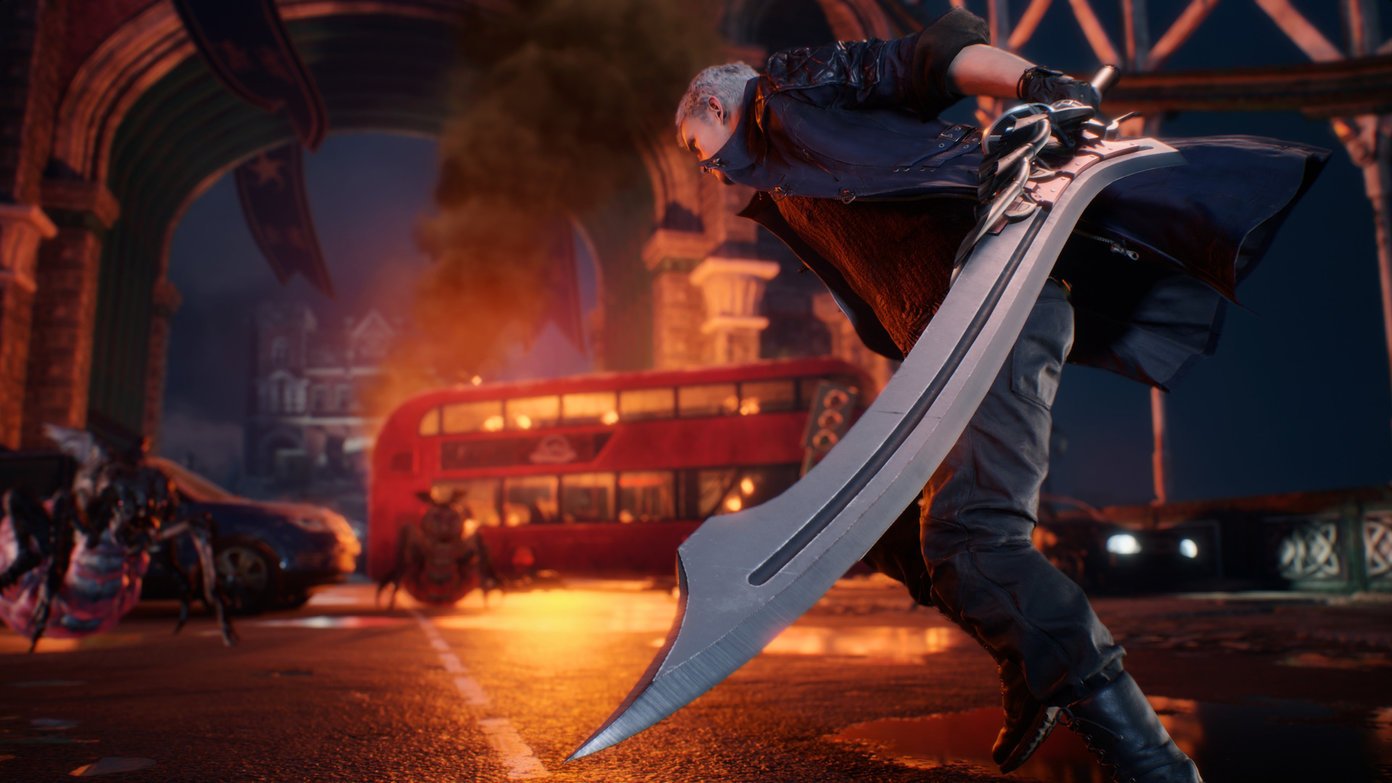 devil may cry 5 wallpaper,action adventure game,street dance,fictional character,stunt performer,pc game