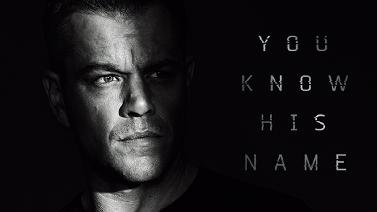 jason bourne wallpaper,viso,testa,bianco e nero,umano,font