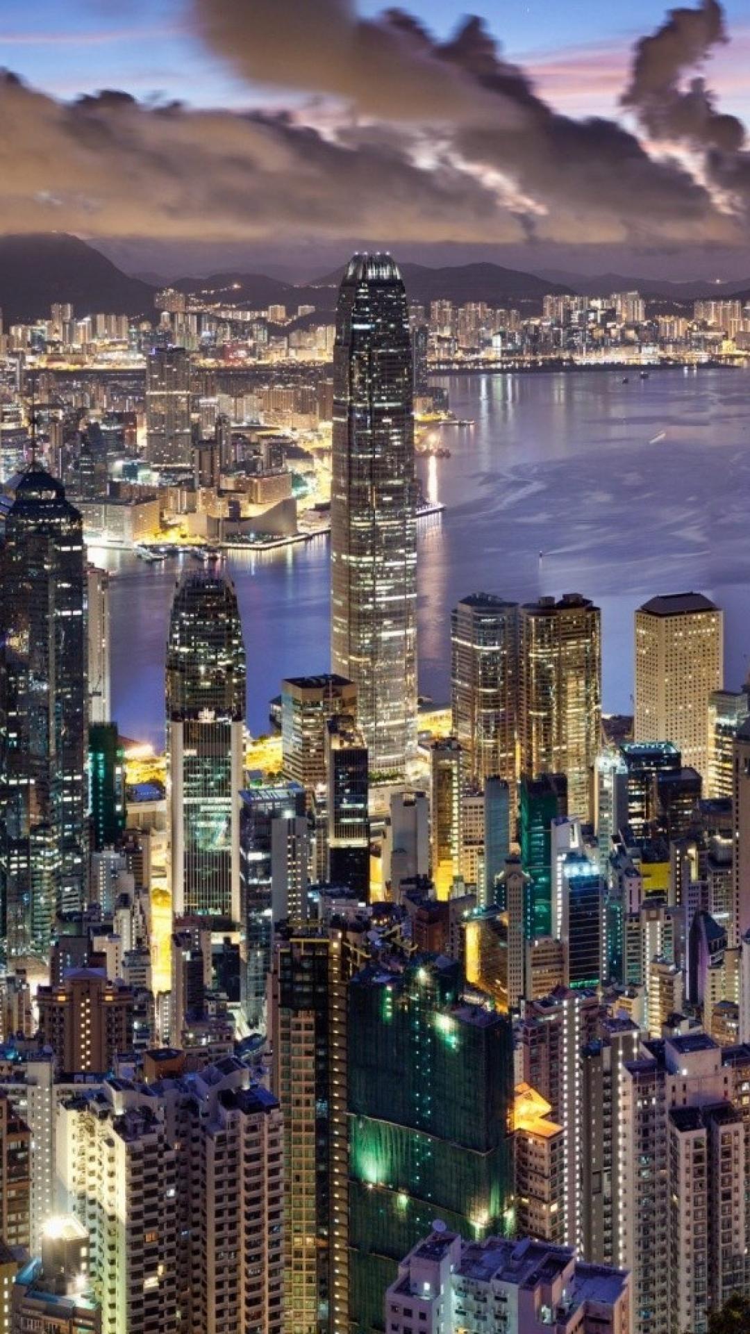 hong kong iphone wallpaper,cityscape,city,metropolitan area,metropolis,skyline