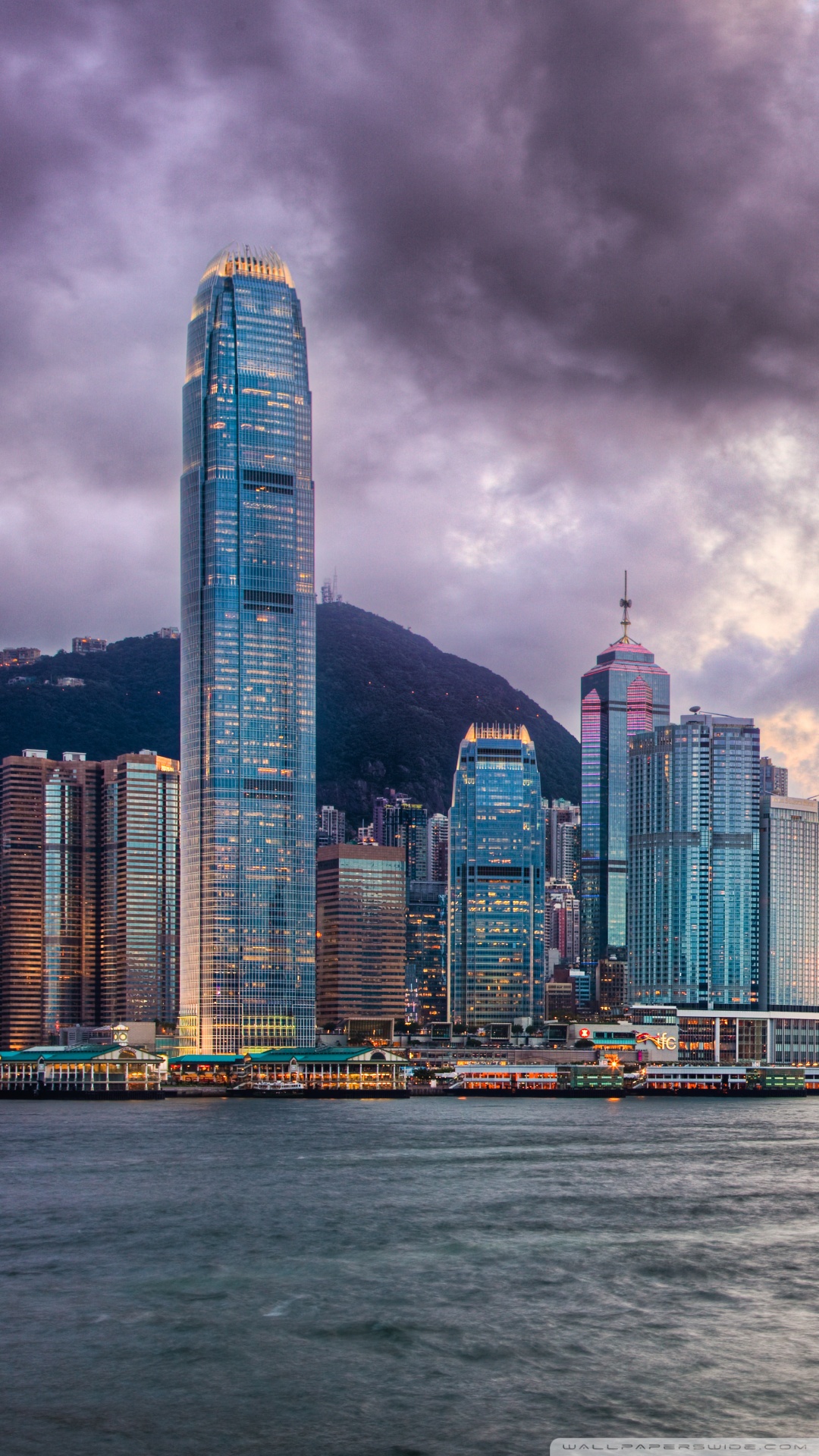 홍콩 아이폰 배경 화면,시티,도시 풍경,수도권,마천루,지평선
