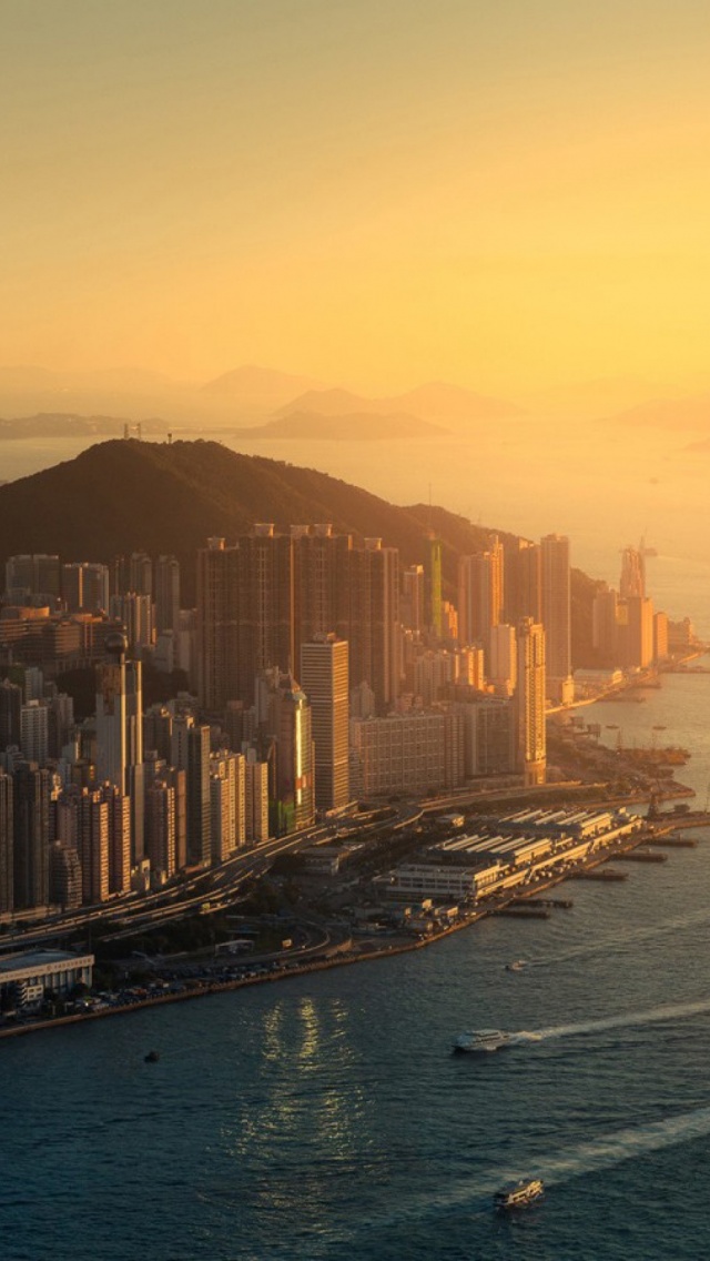 홍콩 아이폰 배경 화면,도시 풍경,시티,수도권,하늘,지평선