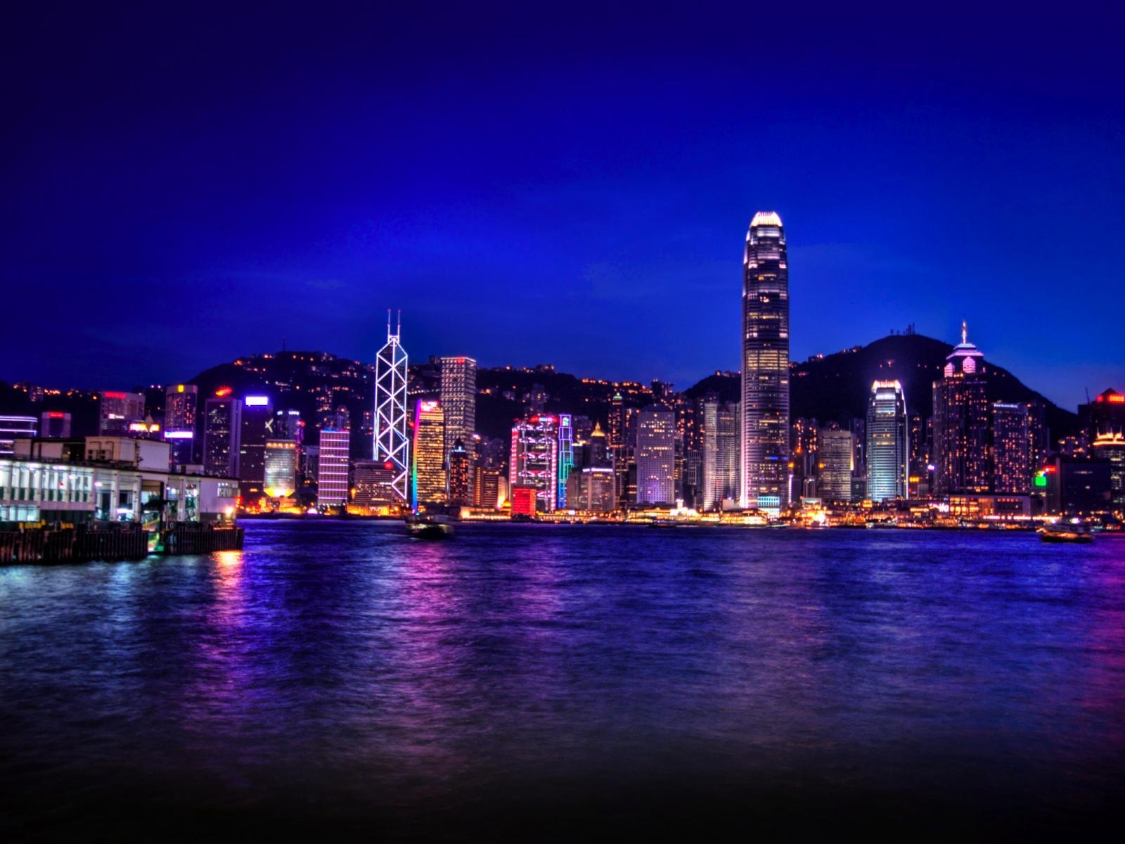 hong kong fondo de pantalla hd,ciudad,paisaje urbano,noche,horizonte,cielo