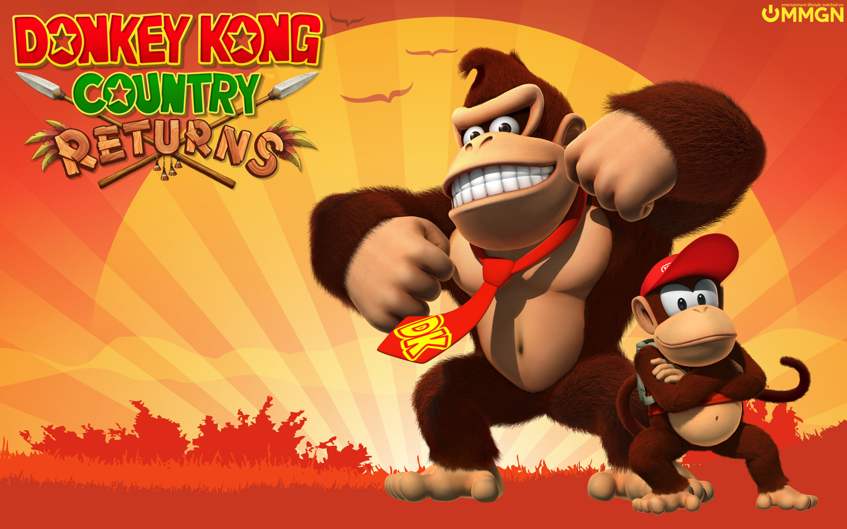 donkey kong wallpaper,animated cartoon,cartoon,animation,games,primate