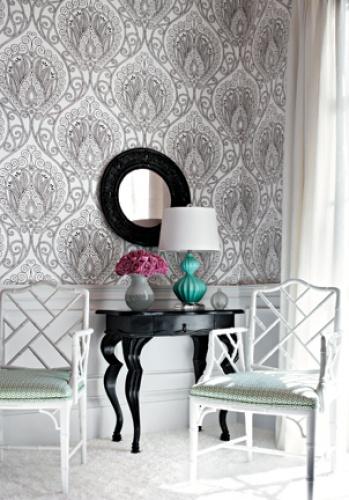 artisan wallpaper,furniture,green,interior design,table,wallpaper