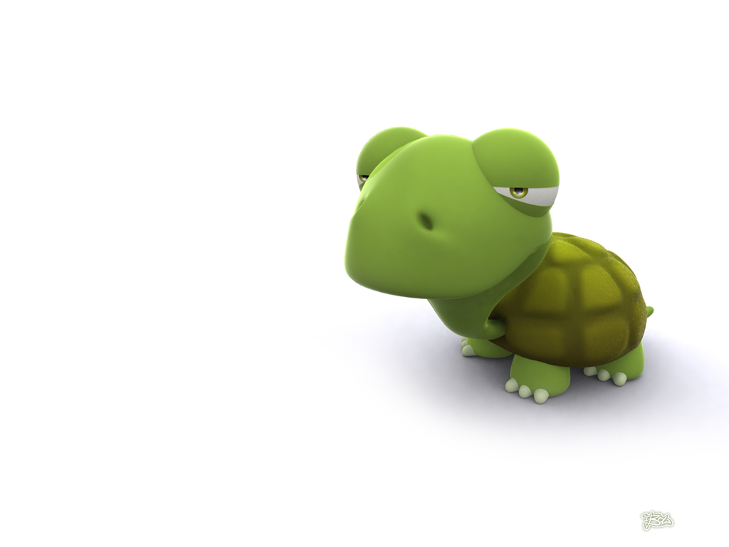 fond d'écran hewan 3d,tortue,tortue,vert,reptile,tortue de mer