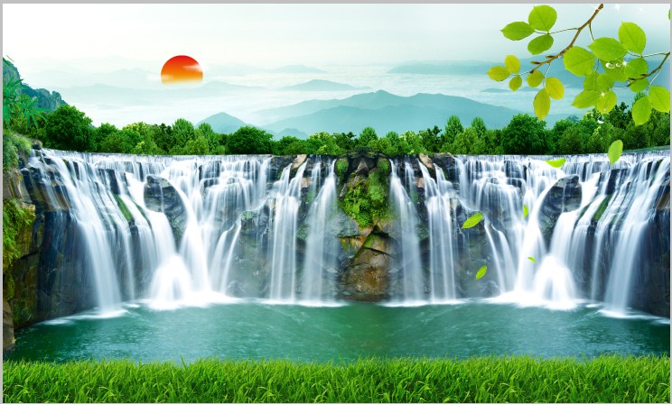 wallpaper resolusi tinggi,waterfall,water resources,natural landscape,nature,body of water