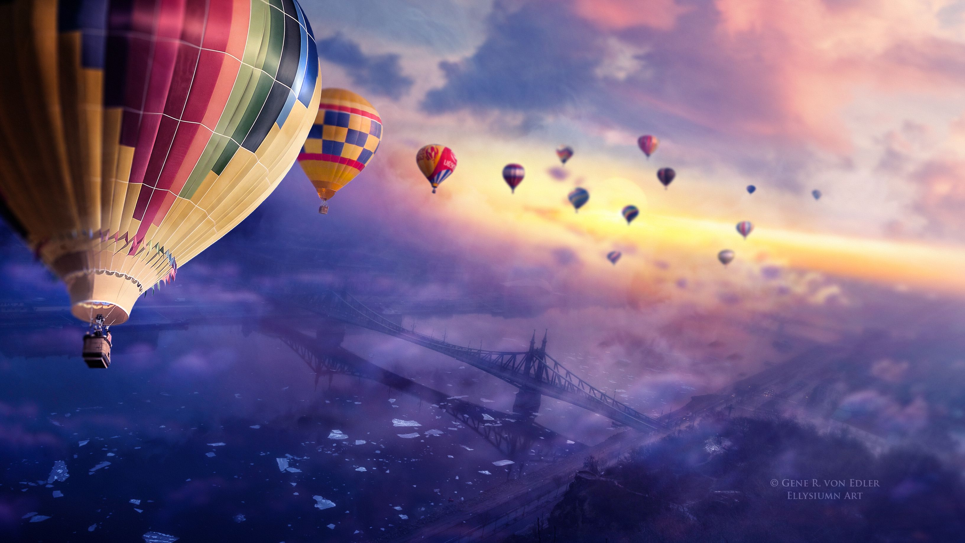 wallpaper balon,hot air ballooning,sky,hot air balloon,atmosphere,cloud