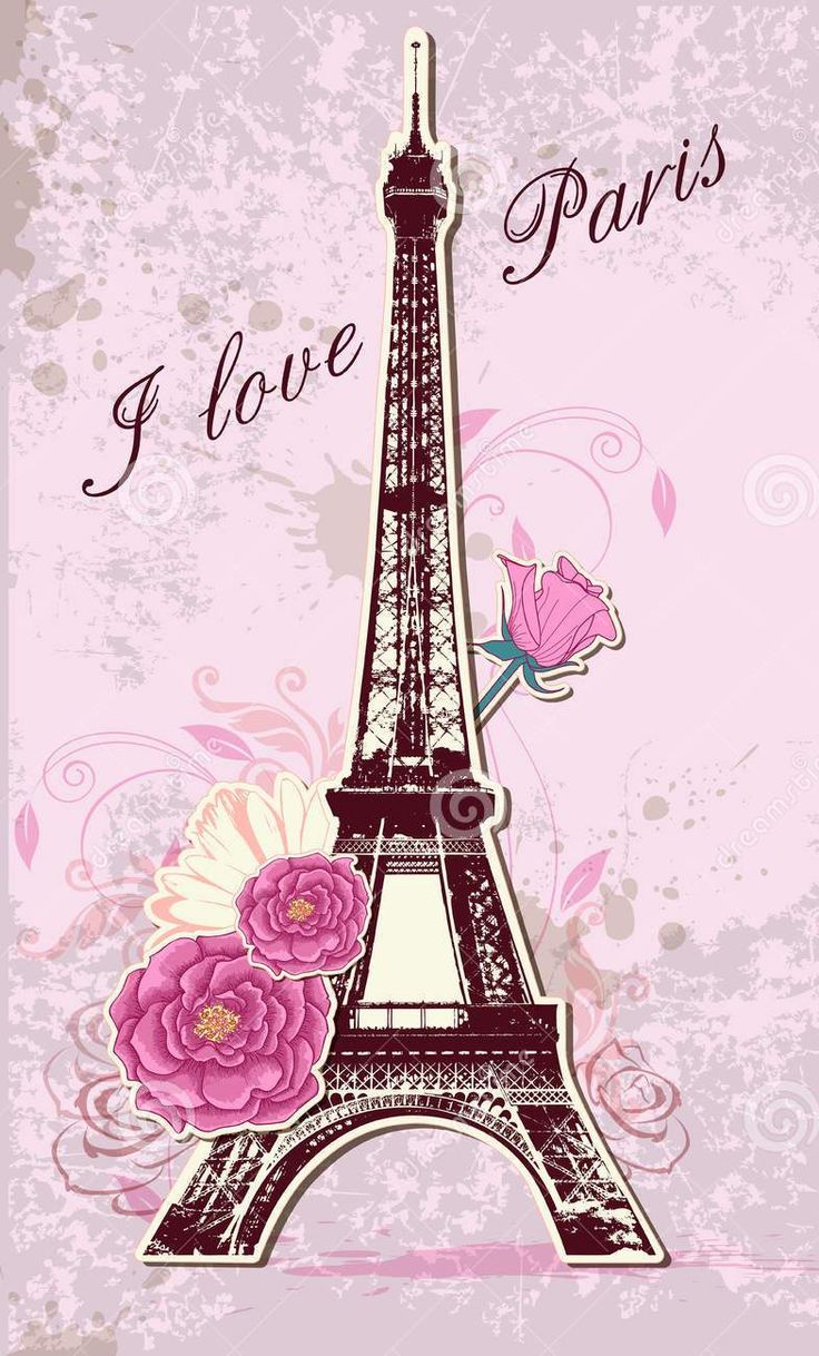 papel tapiz gambar paris,rosado,torre,fuente,ilustración