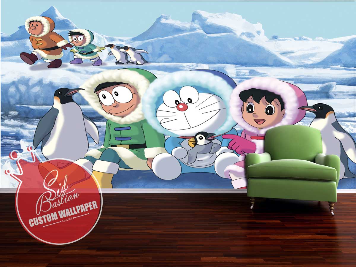 tapete dinding doraemon,karikatur,animierter cartoon,animation,kunst