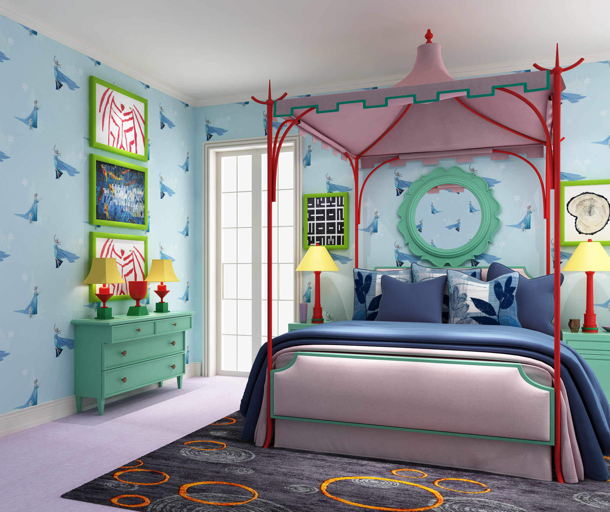 냉동 바탕 화면,침실,방,가구,초록,인테리어 디자인