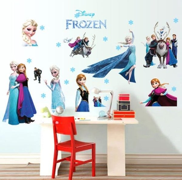 wallpaper dinding frozen,wall,cartoon,wallpaper,fashion,room
