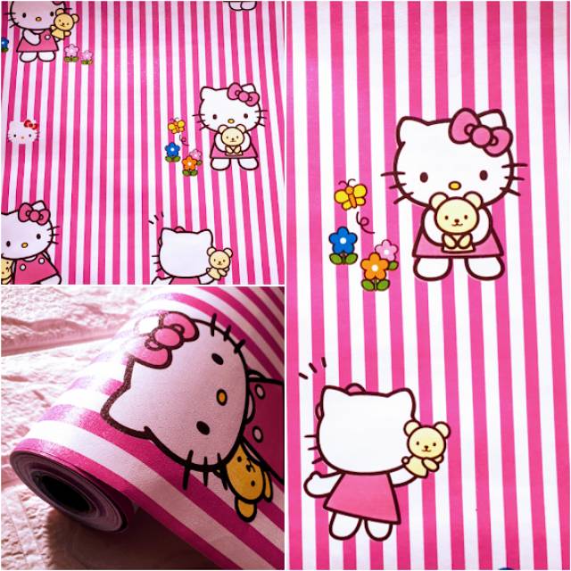 grosir wallpaper dinding,pink,cartoon,line,textile