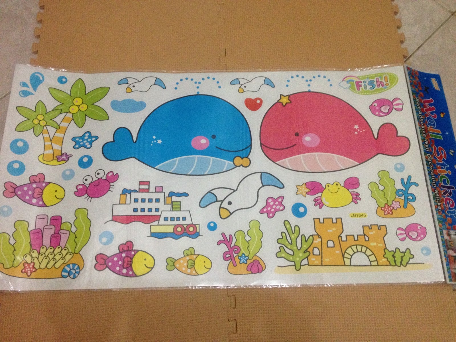 grosir wallpaper sticker roll,textile,child art