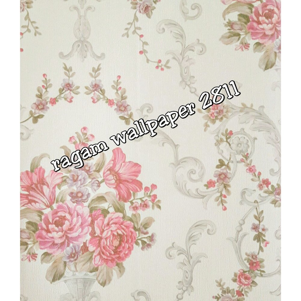 jual wallpaper kamar,pink,floral design,pattern,wallpaper,design