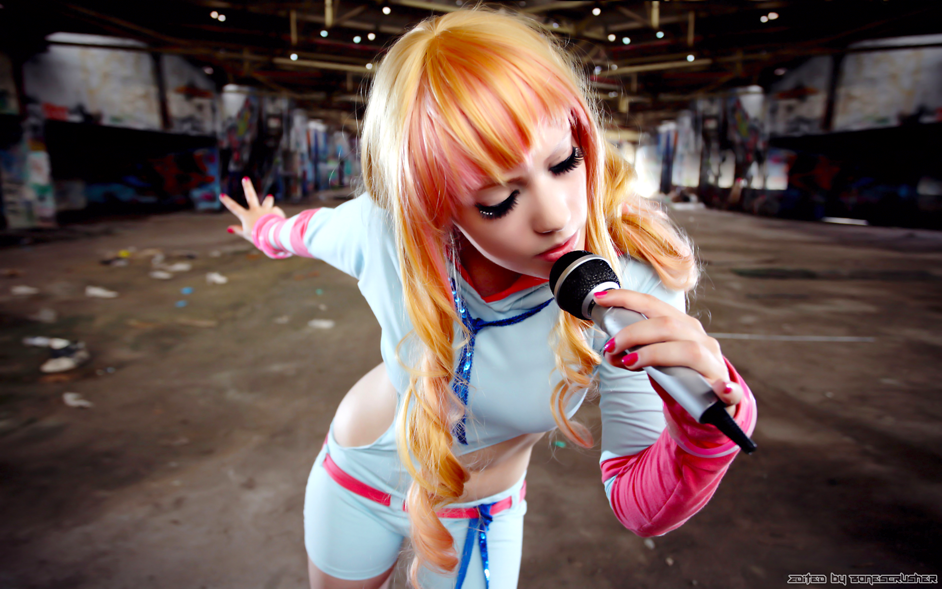 cosplay girl wallpaper,ropa,cosplay,disfraz,rubio,anime