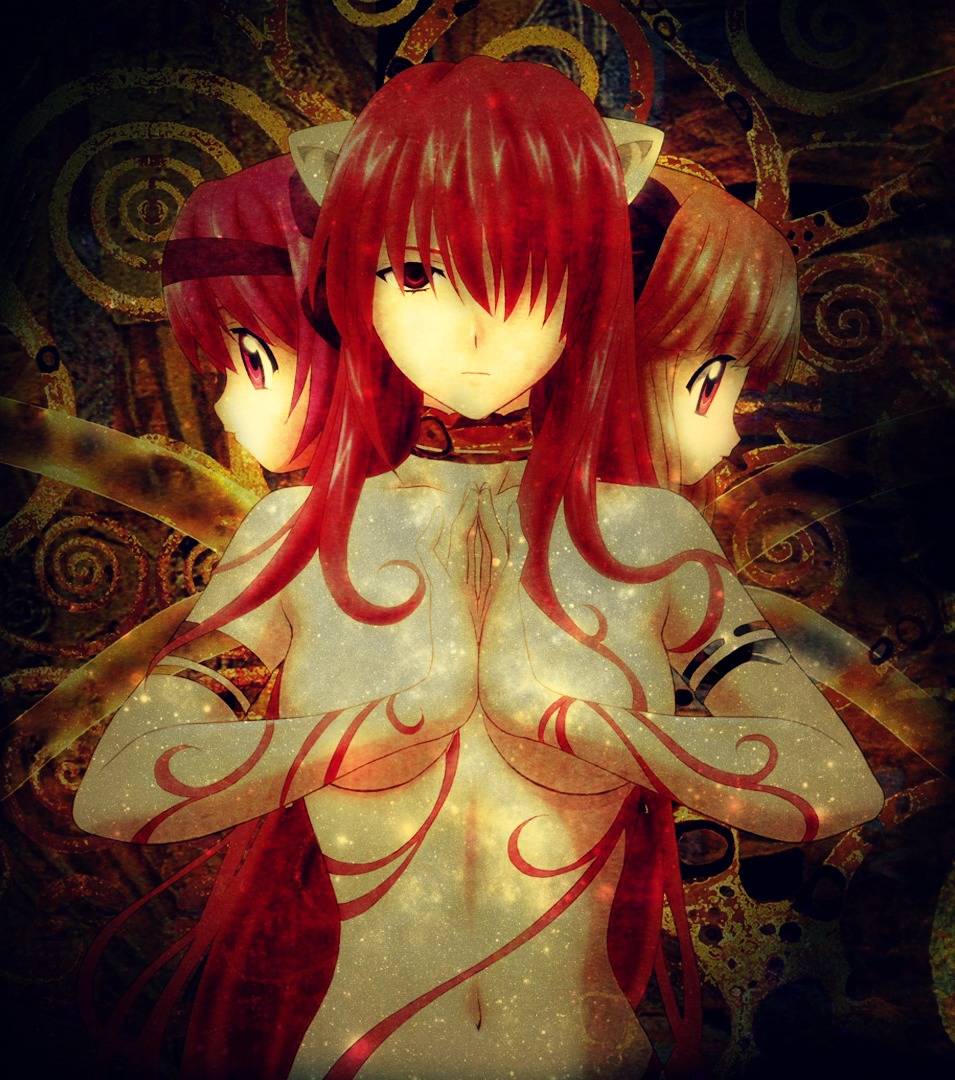 elfen lied fondos de pantalla hd,anime,rojo,cg artwork,dibujos animados,cabello rojo