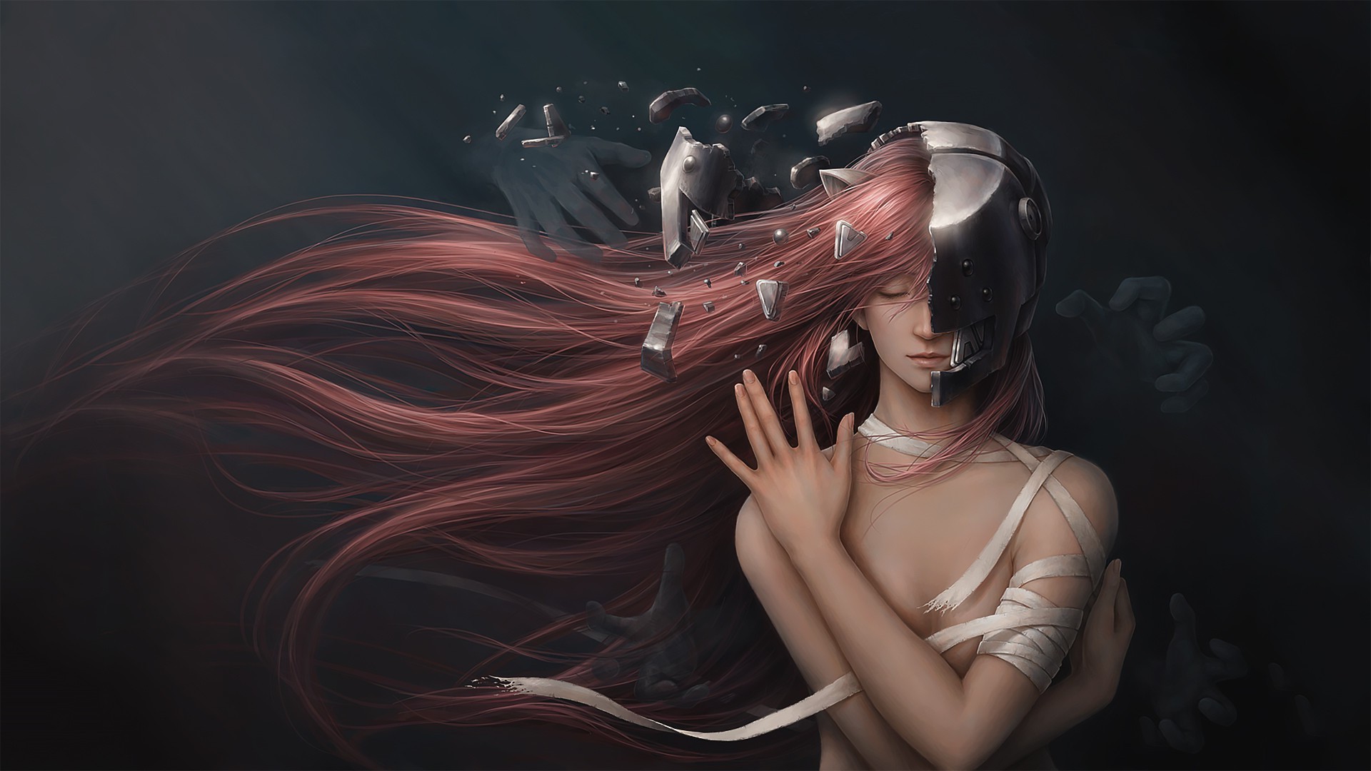 elfen lied fond d'écran hd,oeuvre de cg,beauté,illustration,art,la photographie