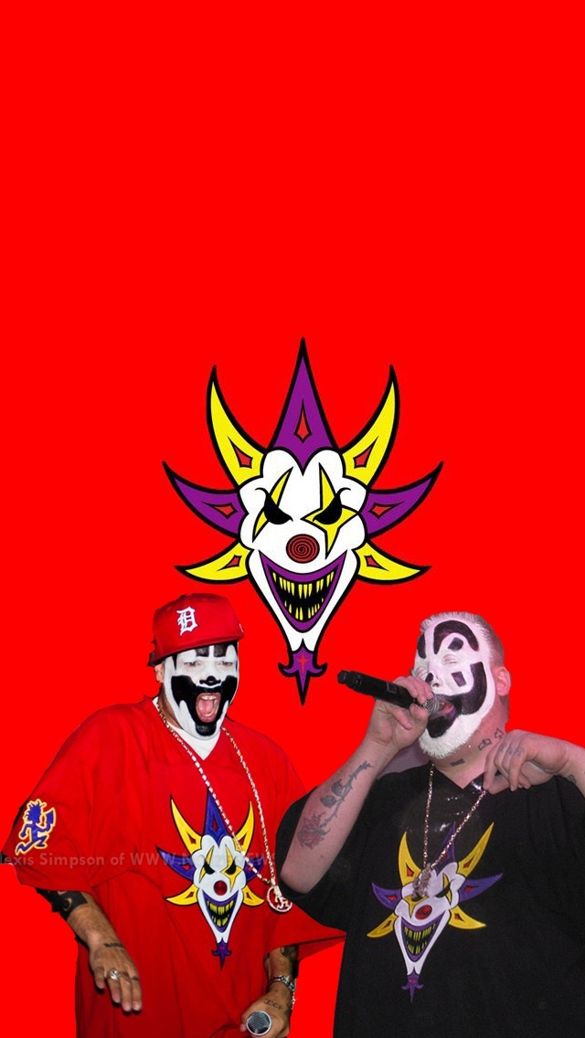 insane clown posse wallpaper,red,cartoon,t shirt,illustration,fictional character