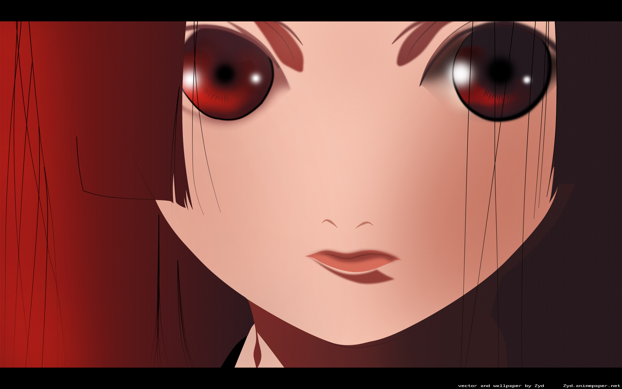 jigoku shoujo wallpaper,face,cartoon,anime,nose,cg artwork