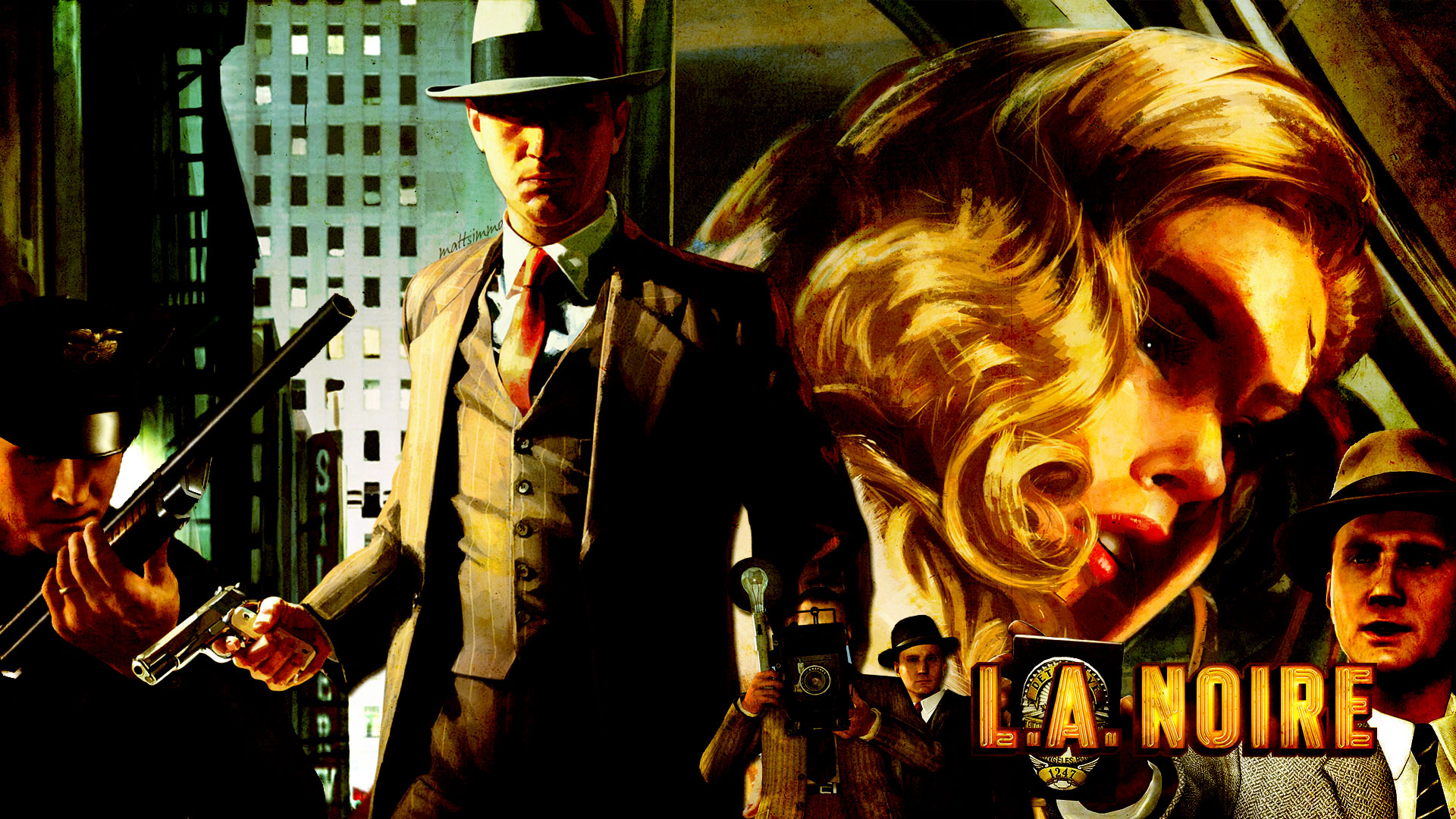 la noire tapete,film,erfundener charakter,spiele