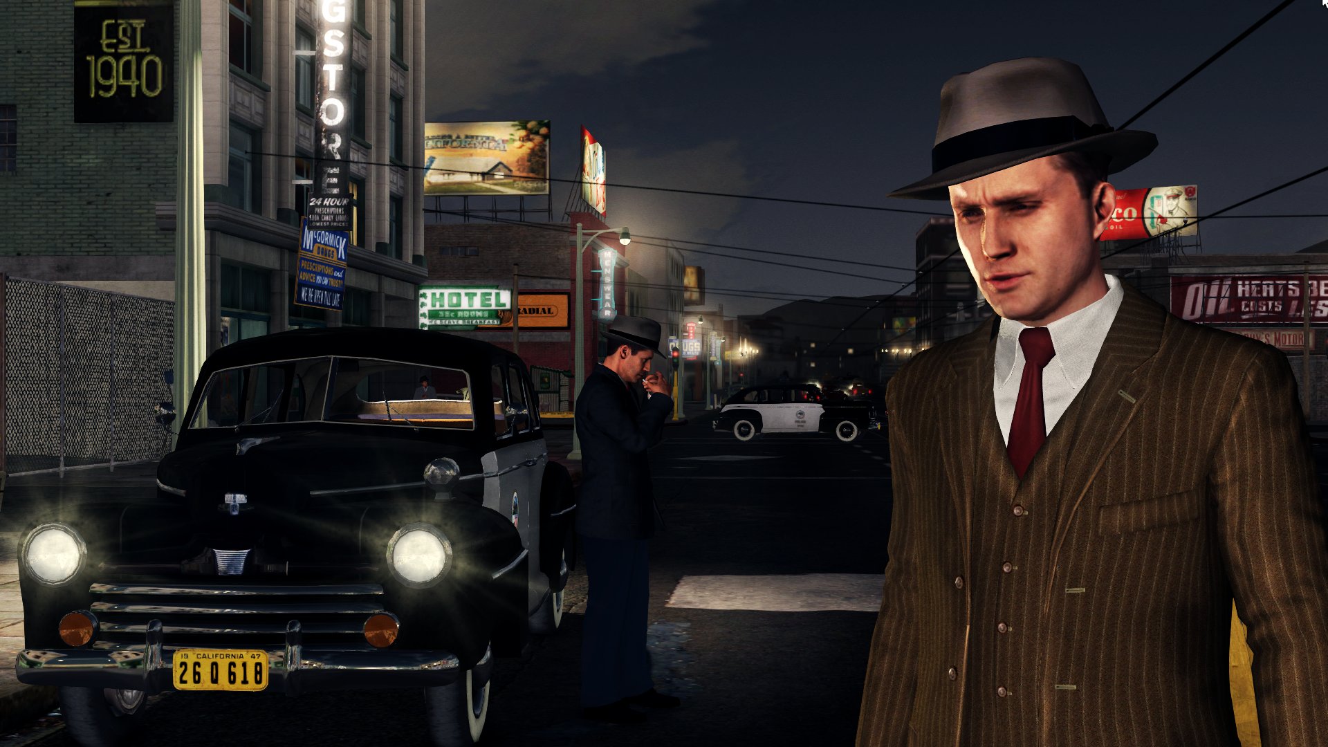 la noire wallpaper,vehicle,car,classic car,classic,headgear