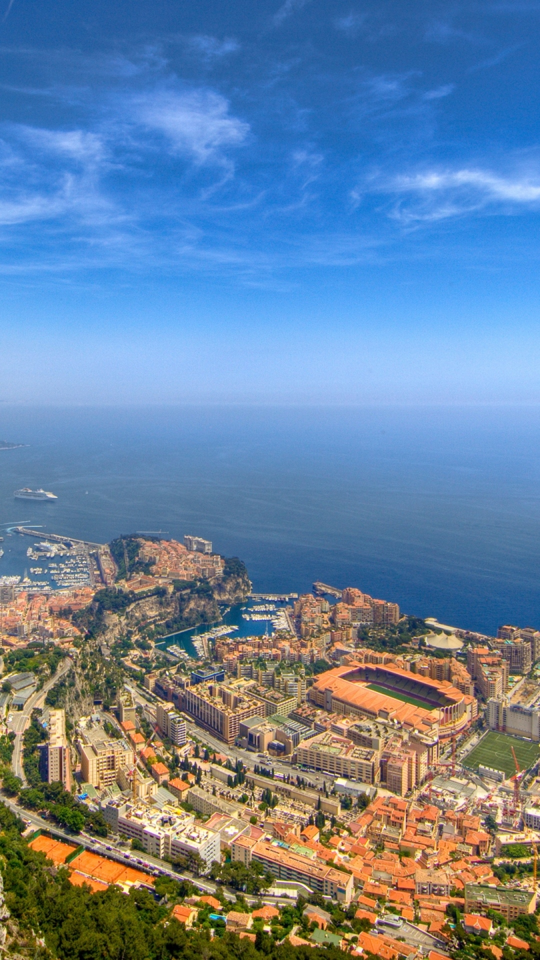 carta da parati monte carlo,natura,cielo,fotografia aerea,paesaggio naturale,area metropolitana