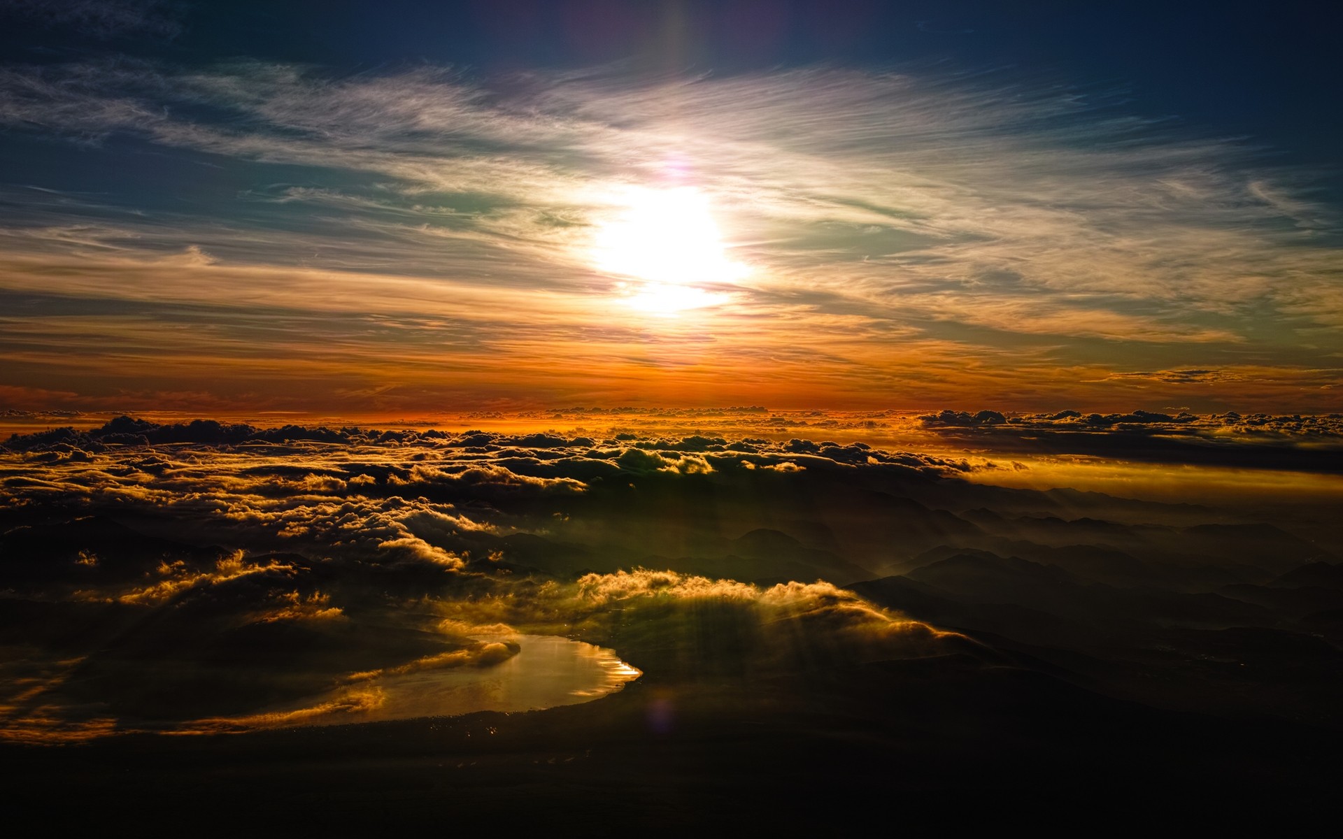 fond d'écran de l'aube,ciel,horizon,la nature,nuage,le coucher du soleil