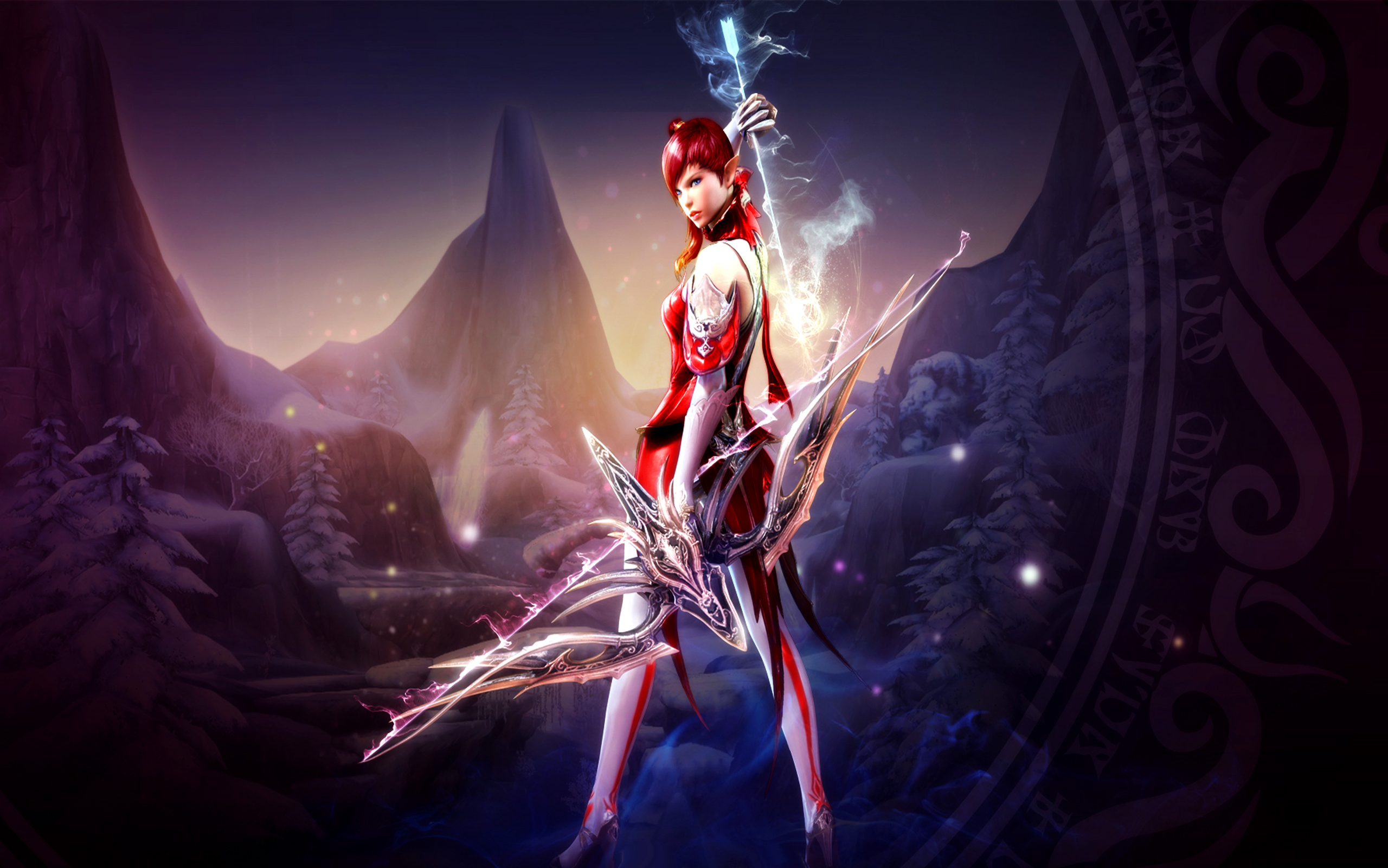 aion wallpaper,cg artwork,fictional character,darkness,screenshot,graphic design