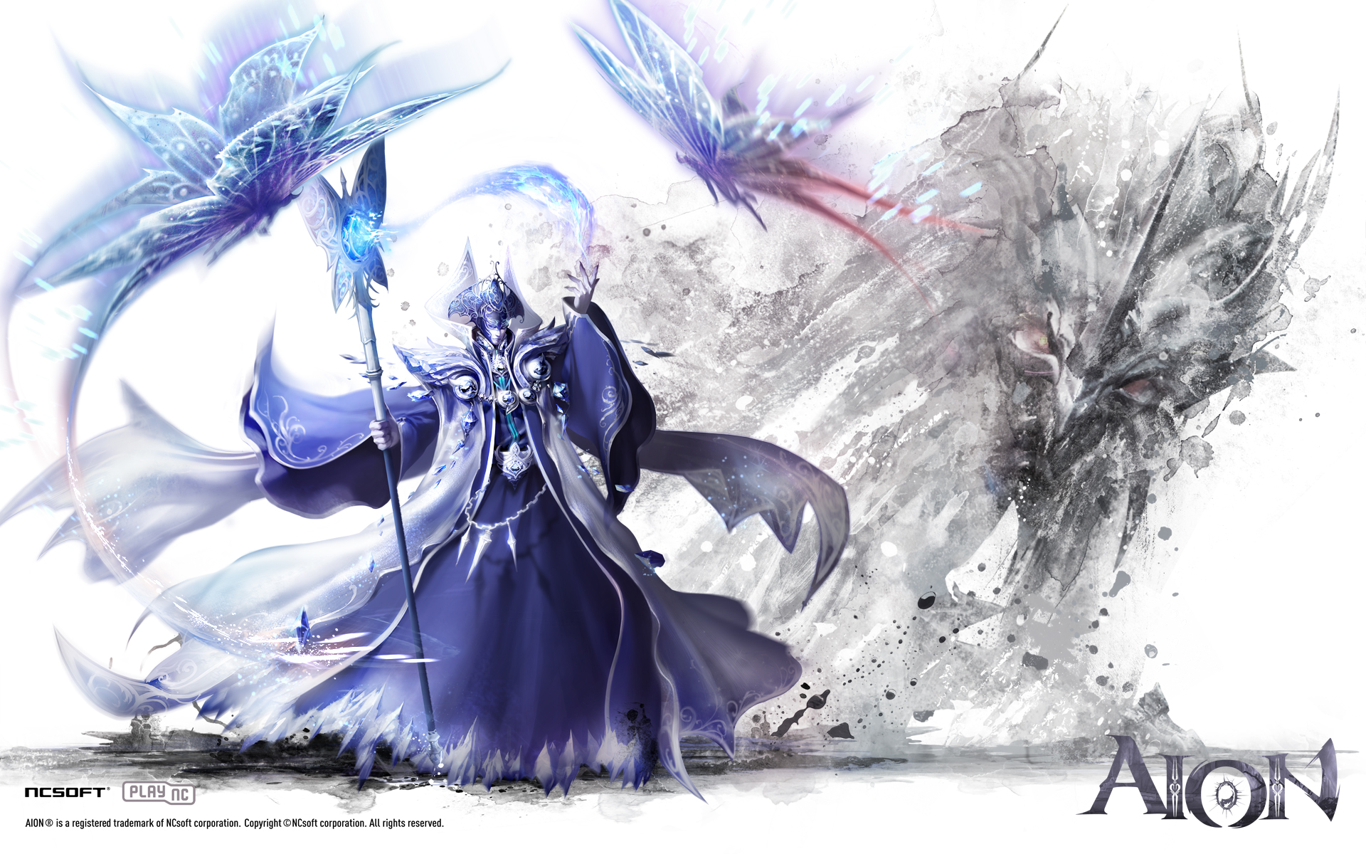 aion wallpaper,cg artwork,illustration,fictional character,costume design,black hair