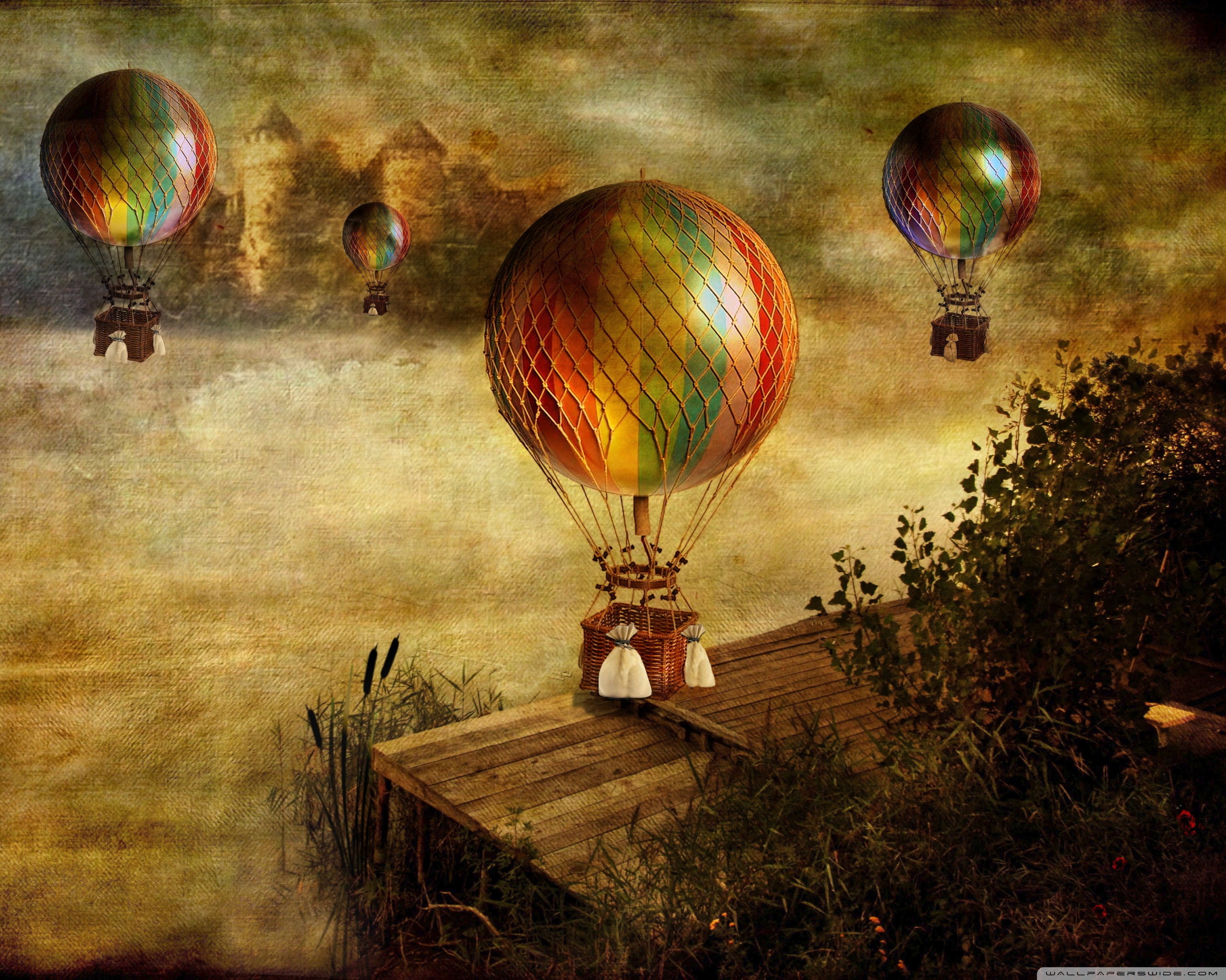 papier peint antique,faire du ballon ascensionnel,montgolfière,ciel,véhicule,avion