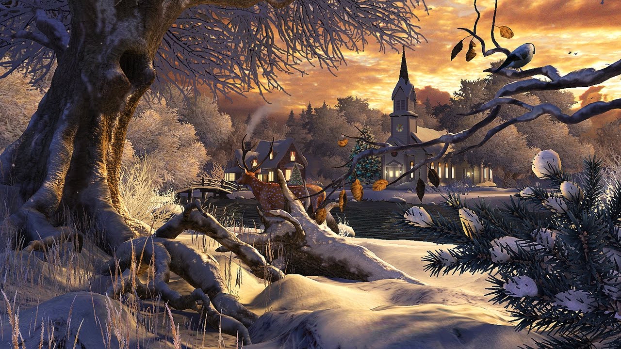 wonderland wallpaper,nature,action adventure game,strategy video game,cg artwork,winter