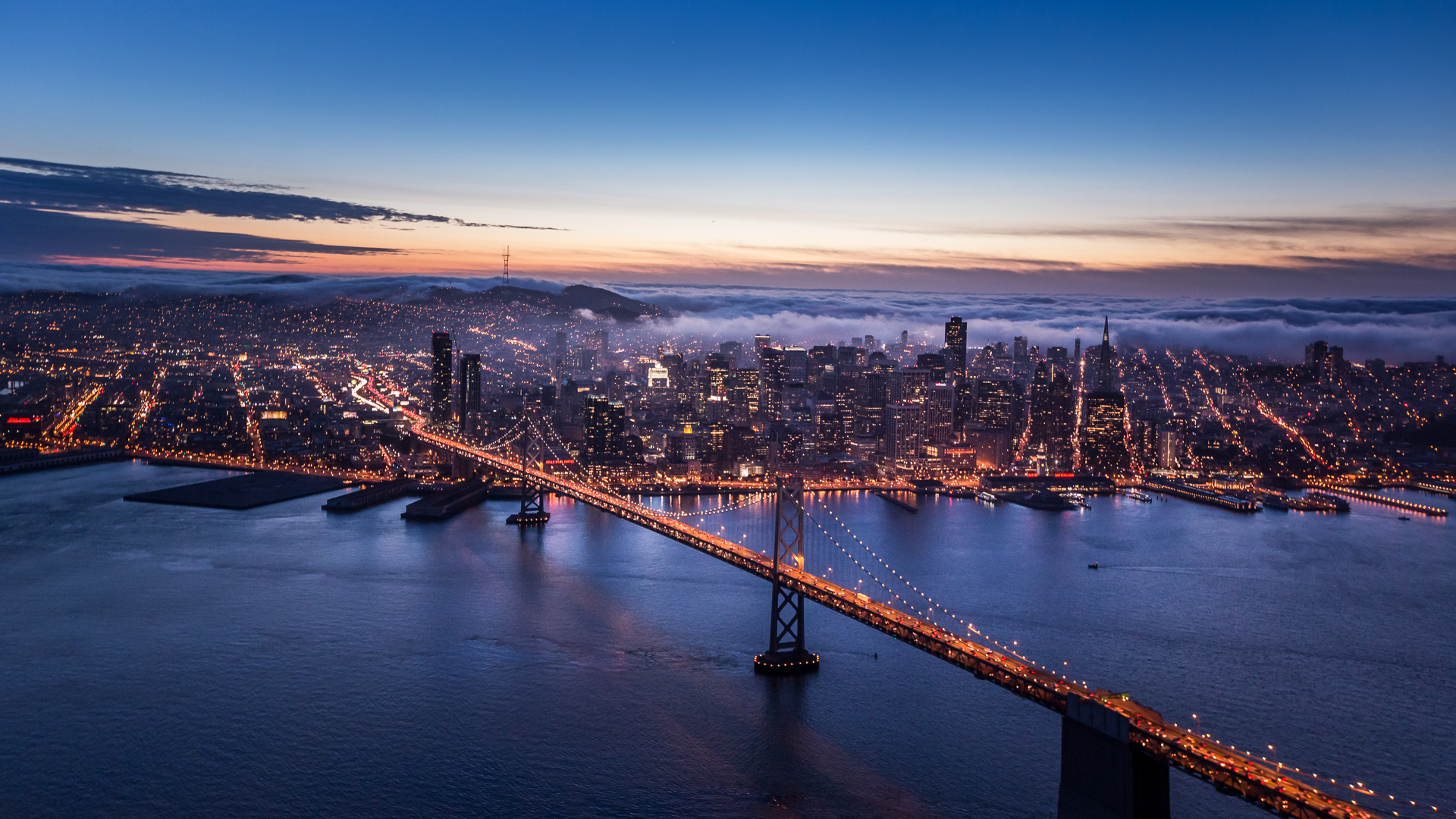 sf wallpaper,sky,cityscape,water,city,bridge