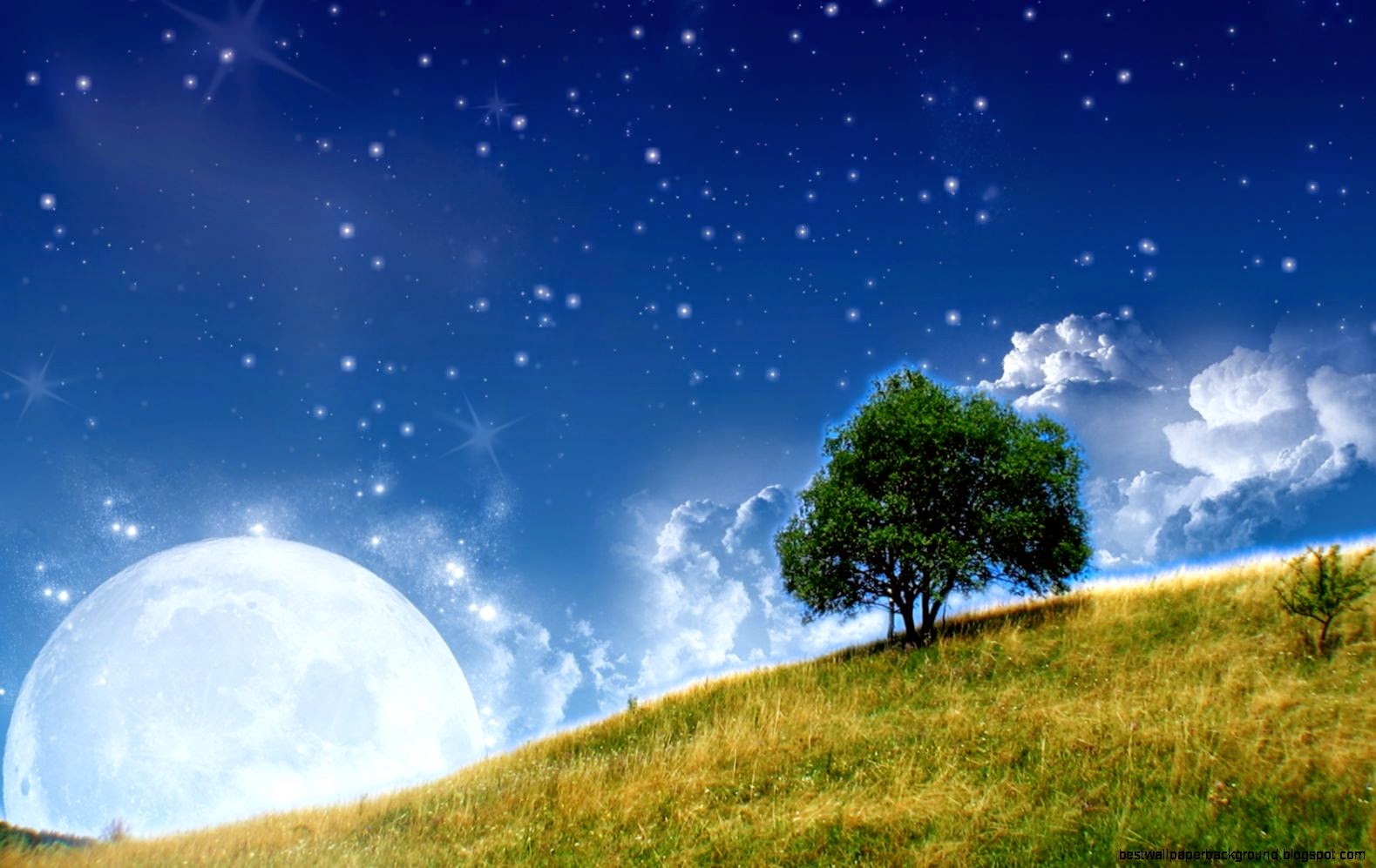 animated nature wallpaper,sky,natural landscape,nature,grassland,daytime