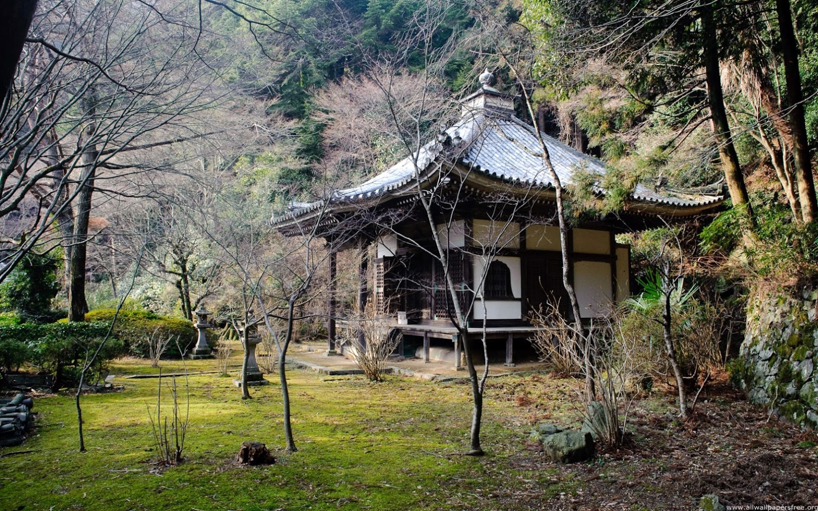 real nature wallpaper,nature,natural landscape,architecture,tree,japanese architecture