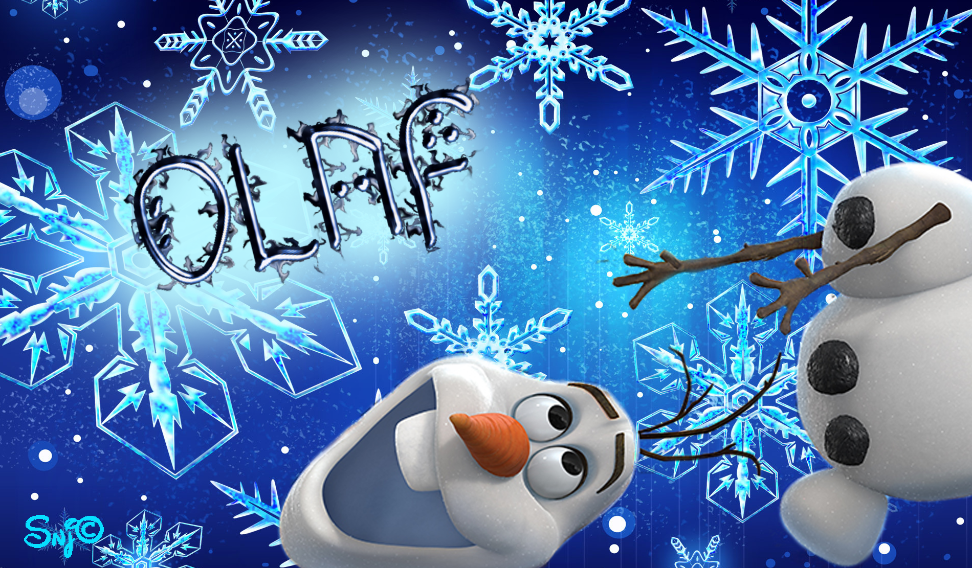 olaf wallpaper hd,animated cartoon,snowman,christmas eve,snowflake,winter