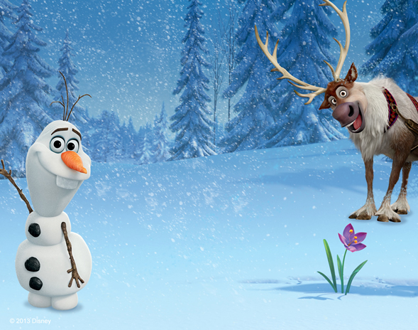 olaf wallpaper hd,animierter cartoon,rentier,winter,schneemann,hirsch