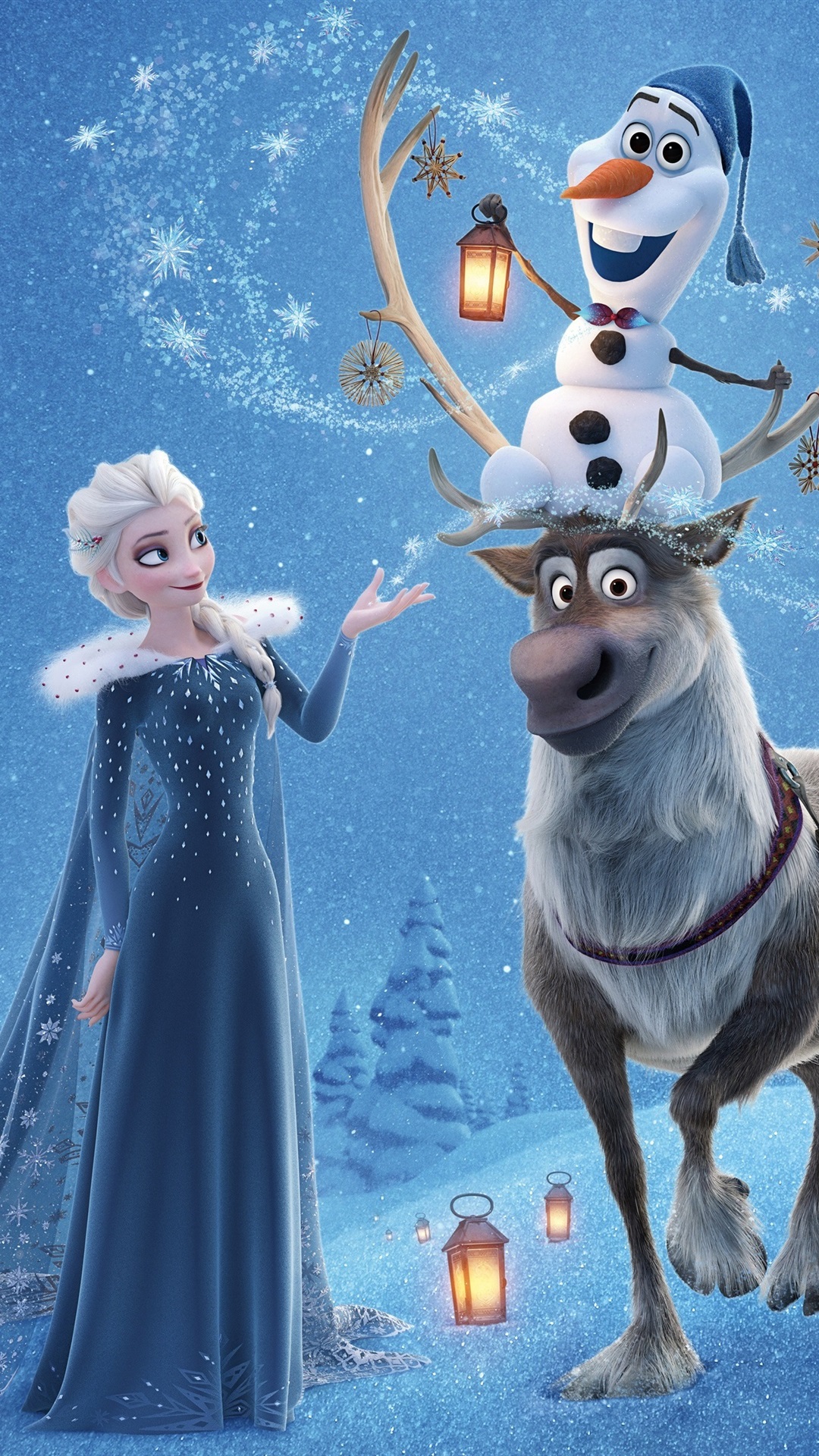 wallpaper de frozen,animated cartoon,reindeer,animation,deer,cartoon