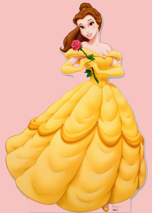 3d papier peint princesse,jaune,figurine,dessin animé,jouet,robe