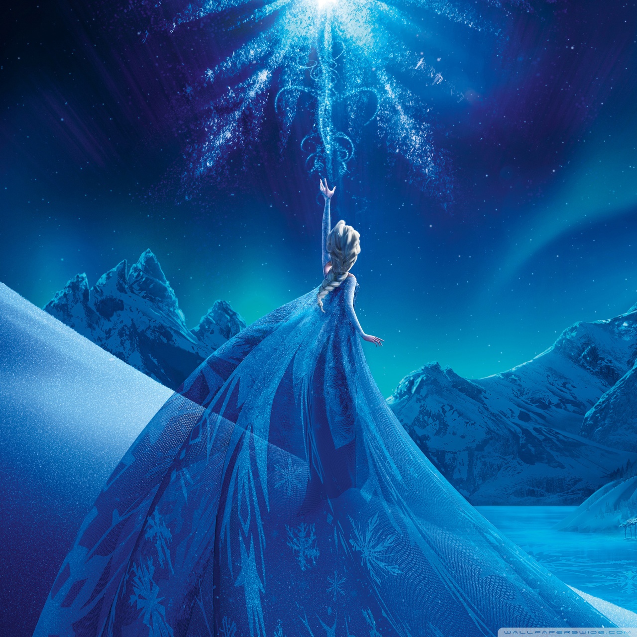 frozen wallpaper for tablet,blue,cg artwork,sky,graphics,world