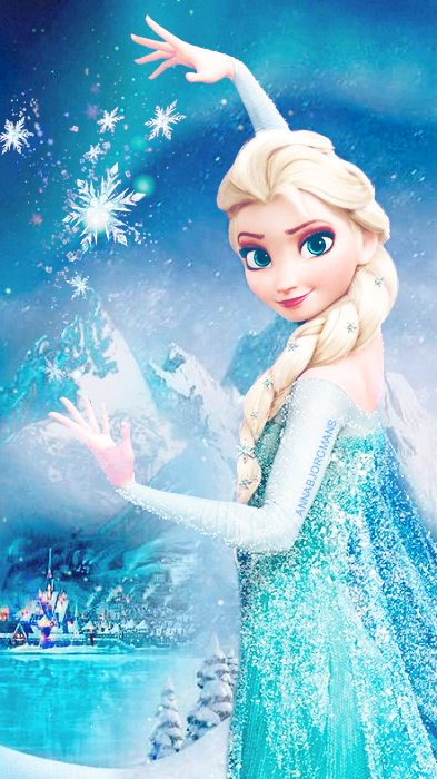 frozen wallpaper for phone,doll,fictional character,sky,snowflake,illustration