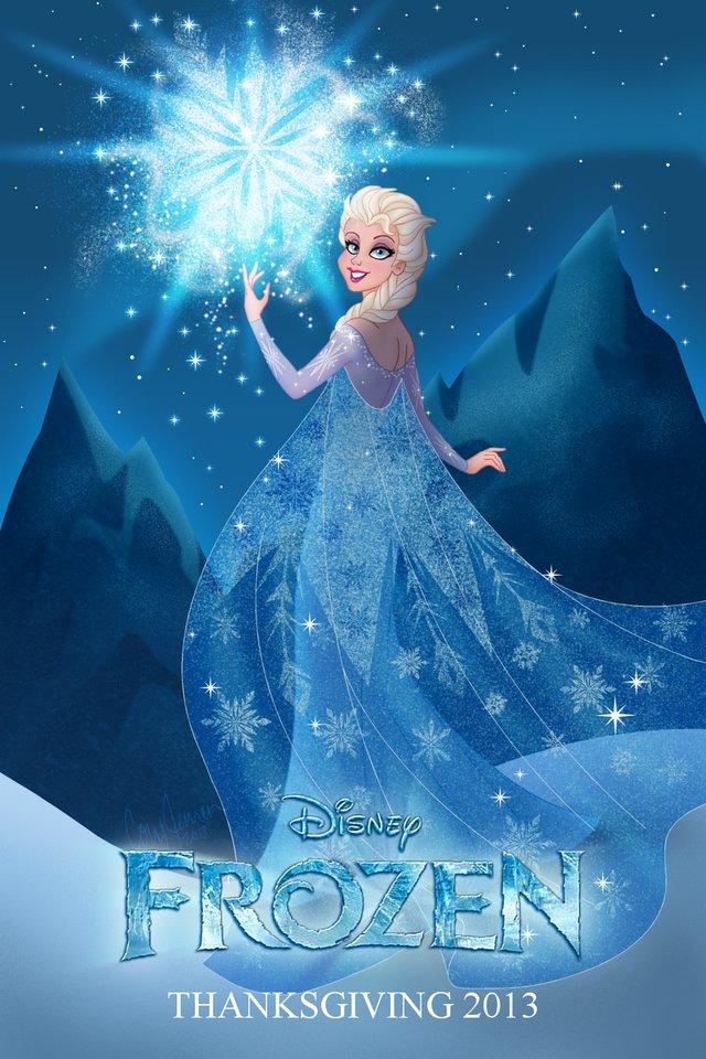 frozen 3d wallpaper,fictional character,sky,poster,illustration,graphics