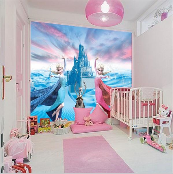 frozen 3d wallpaper,pink,product,room,mural,wall