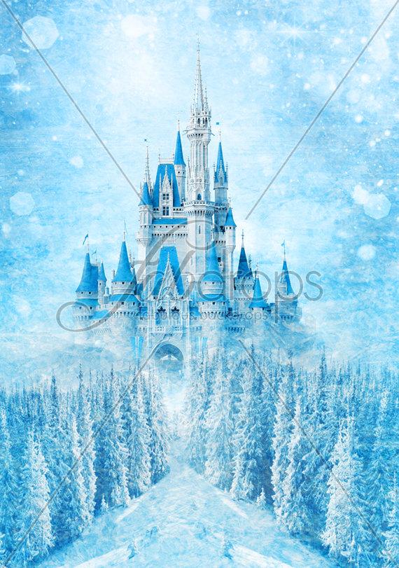 겨울 왕국 테마 바탕 화면,성,월트 디즈니 월드,삽화,하늘,놀이 공원