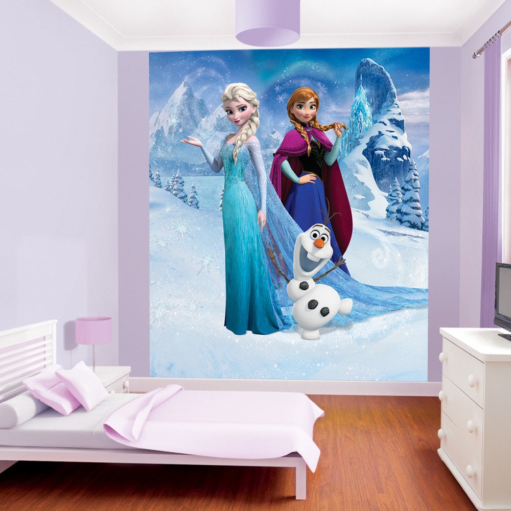 frozen wallpaper for bedroom,room,wallpaper,furniture,mural,wall sticker