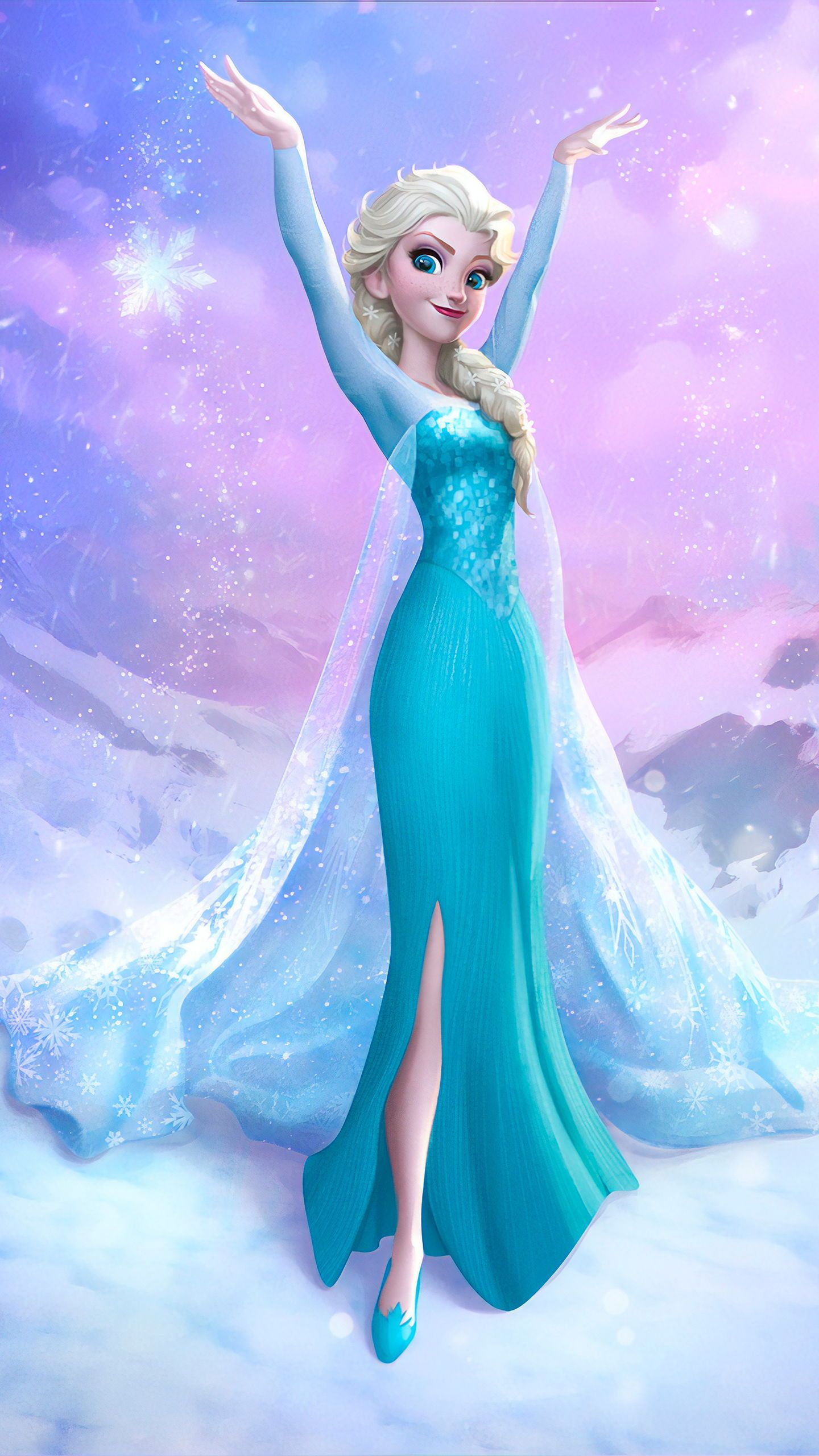 frozen wallpaper for bedroom,doll,fictional character,gown,dress,cg artwork