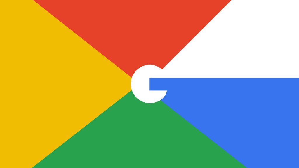 google 4k壁紙,緑,青い,赤,黄,オレンジ