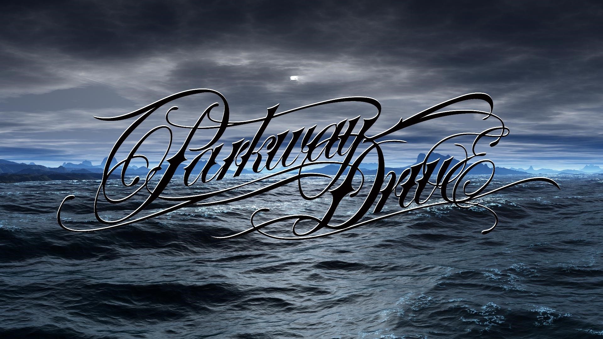 parkway drive wallpaper,calligraphy,font,sky,text,water