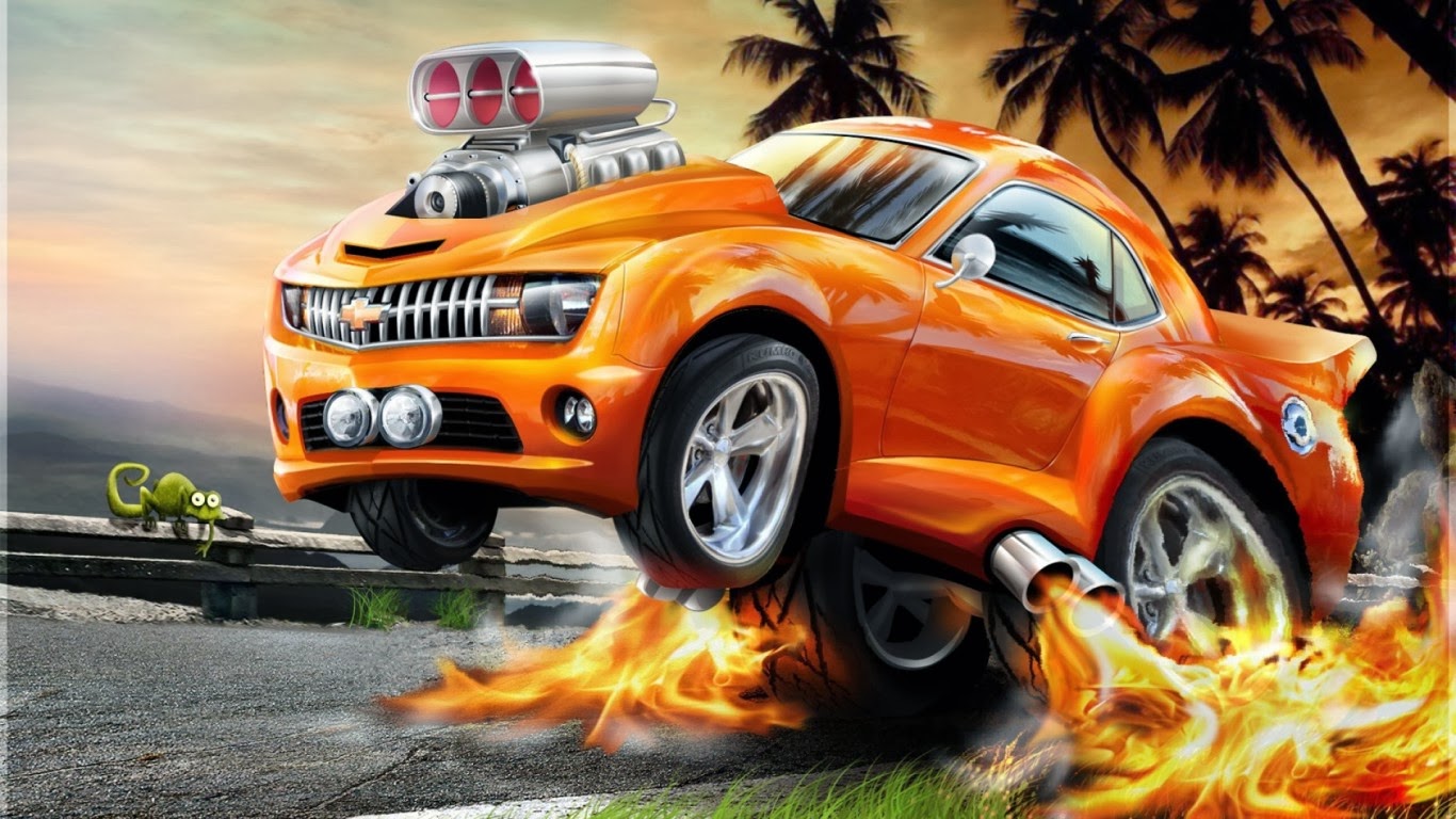 hot cartoon wallpaper,land vehicle,vehicle,car,chevrolet camaro,motor vehicle