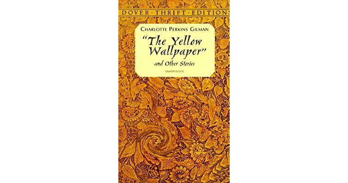 yellow wallpaper book,text,yellow,book cover,pattern,plant (753280