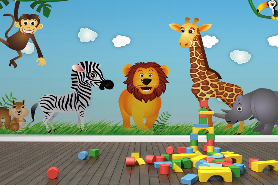 carta da parati del bambino,giraffa,giraffidae,natura,cartone animato,cartone animato